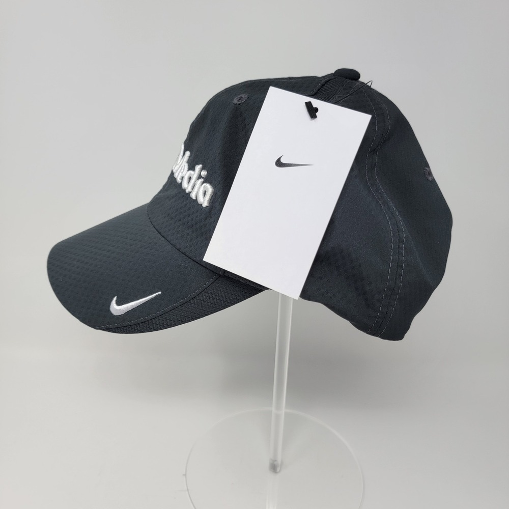 NWT Nike Heritage86 Golf Hat Cap Gray Mesh Dri-Fit Swoosh Embroidered Sola Media - Picture 2 of 14